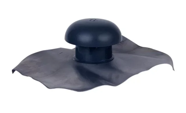 Chapeau de ventilation Ø160 mm gris anthracite NICOLL CD16 pour toiture