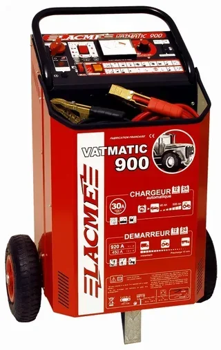 Chargeur démarreur batterie LACME Vatmatic 900 12V 30A 700A