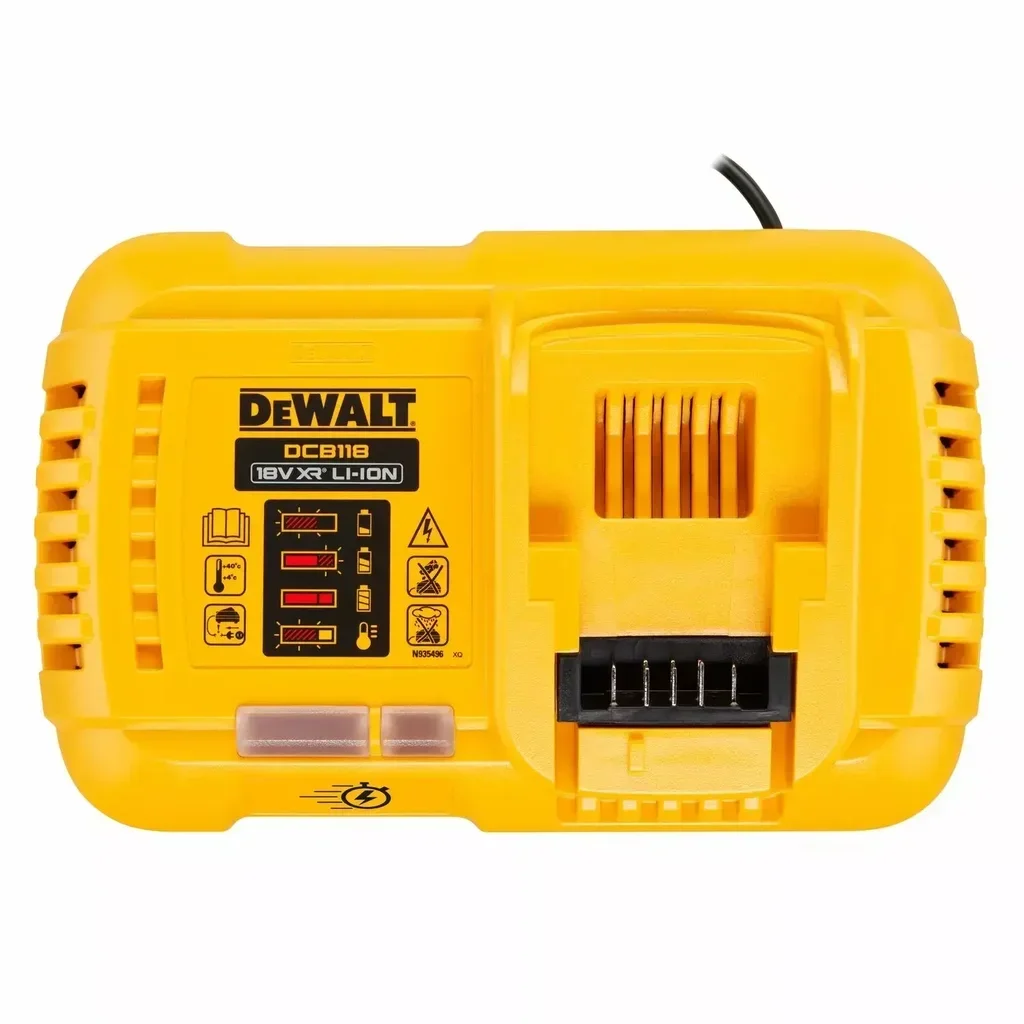 Caricabatterie rapido DEWALT DCB118-QW 12V-18V XR FLEXVOLT con LED