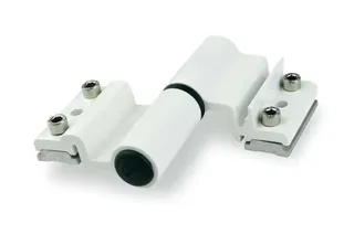 Charnière à clamer VELOX TOP FAPIM 5506I blanche pour porte lourde aluminium