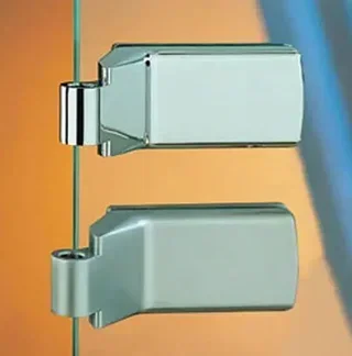 Paumelle Lagune 4200 chrome mat 35 mm pour porte vitrée aluminium