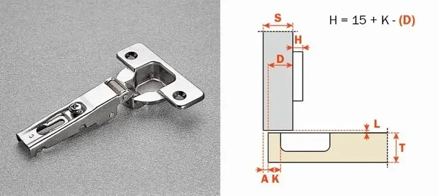 Charnière à enfoncer SALICE série 900 ouverture 110° C9B6C99