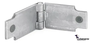 Charnière à souder avec brosse rallongée TORBEL CSFBR0600 - Ailes inégales 60 mm