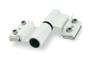 Paumelle VELOX TOP FAPIM 5504AI bipale blanc 9010 porte lourde profilé 19,5x25mm