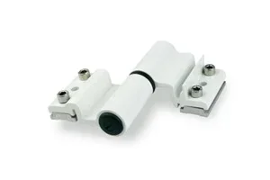 Paumelle à clamer FAPIM 5511I aluminium gris pour porte lourde avec réglage horizontal