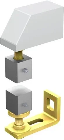 Swivel gate hinge for Ø40mm tube screw-on Mantion 25040V