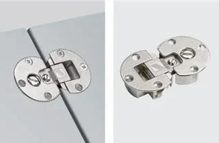 Charnière HETTICH Markant 11 nickelé 40242 pour abattant réglable 3D