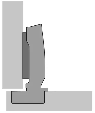 Charnière Sensys 110° HETTICH en applique à visser pour portes 15-32mm sans amortisseur
