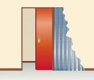 Châssis porte coulissante à galandage Placo 100 mm FIBROTUBI