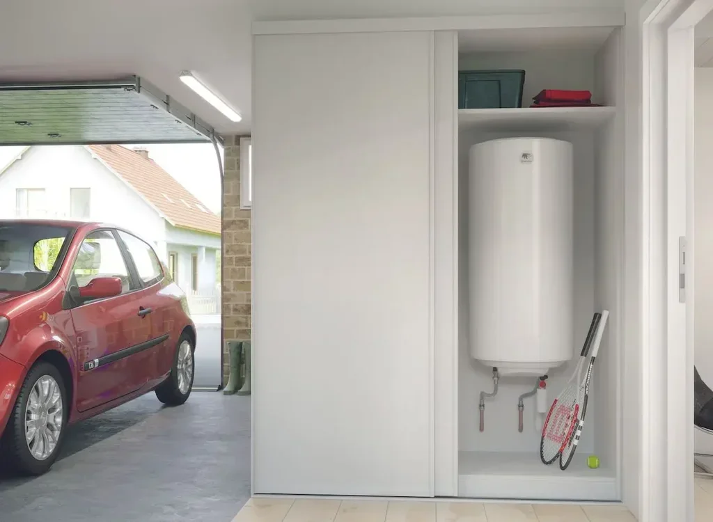 Termo Eléctrico Esmaltado Vertical de Pared Thermor 2611 Blanco Capacidad Estándar