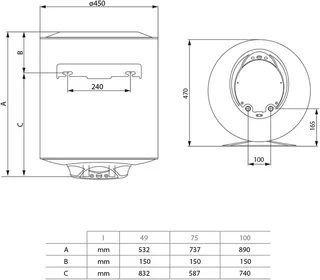 Termo Eléctrico Ariston Pro 1 Eco 80L Vertical 1800W Anticongelante