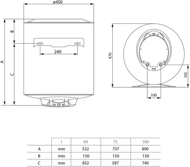 Termo Eléctrico Ariston Pro 1 Eco 80L Vertical 1800W Anticongelante