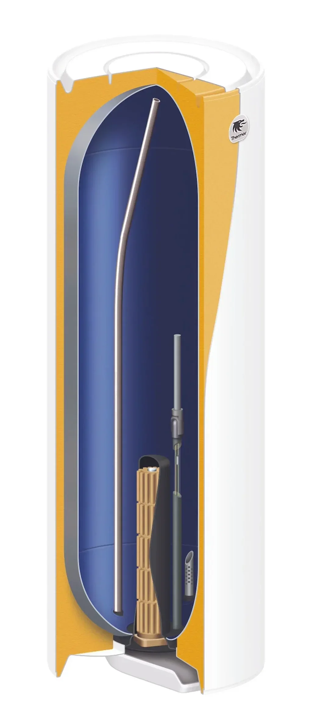 Chauffe-eau électrique Thermor Duralis ACI Hybride 150L compact mural