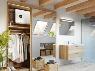 Chauffe-eau électrique plat Malicio 3 Thermor 80L blanc multiposition connecté WiFi