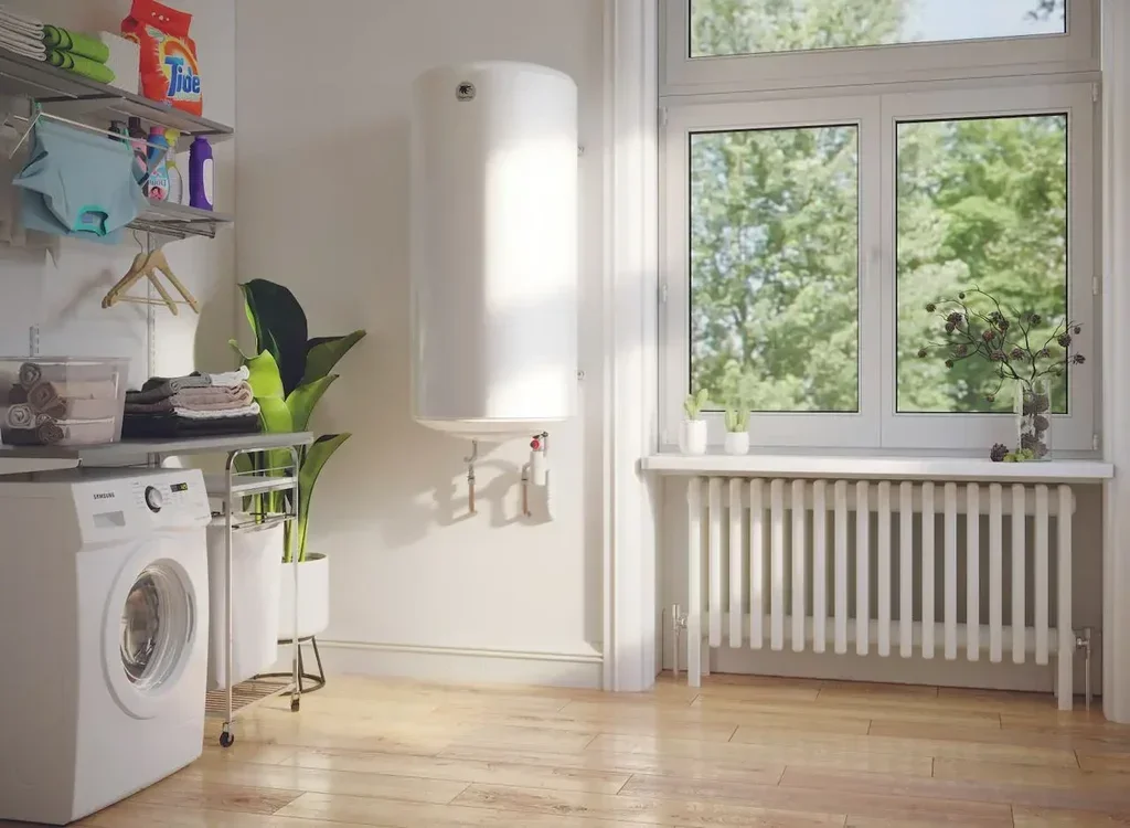 Chauffe-eau électrique Stéatis 100L vertical mural compact THERMOR 261115 - Résistance stéatite anti-calcaire