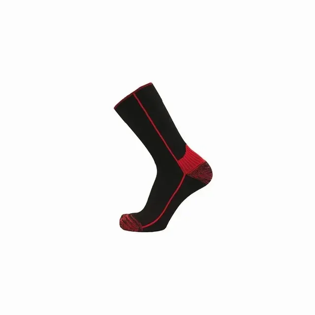 Calze da Lavoro Zeus Coolmax Nero/Rosso Taglia 46-48 LMA 99104