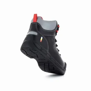 Bota de Seguridad Alta Bitum S3 S24 Cuero Antipinchazos Puntera Composite Obras de Asfalto Construcción