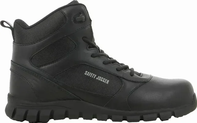 Ultra-leichter S3 Sicherheitsstiefel Dragon Safety Jogger schwarz mit Nano-Karbon Zehenschutzkappe und SJ-3FIT Sohle