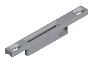 Gâche aluminium 2274 grise - Entraxe 70 mm fixation vis