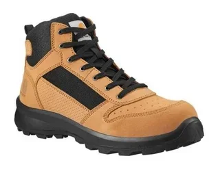 Zapato de seguridad Carhartt Michigan S1P medio alto con cremallera talla 35 - Bota de trabajo puntera de acero
