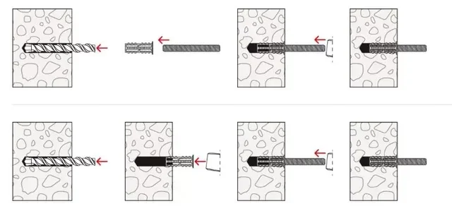 Fischer Rodforce FGD 10 M6 Metal Expansion Anchor Wall Plug Box of 50 Pieces