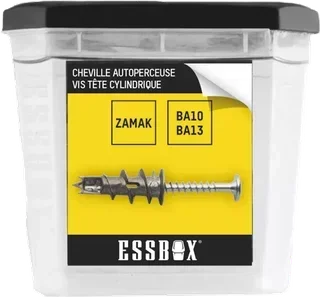 Cheville autoperceuse ESSBOX SCELL-IT plaque plâtre boîte 100 pièces