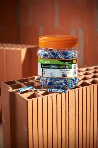 Tassello SPIT Color Tech 8x50 mm Secchio 100 Pezzi - Ref. 565195