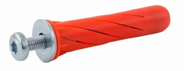 Cheville nylon Twist G&B 10x49 mm avec vis tête cylindrique T25 5x55 mm boîte 25