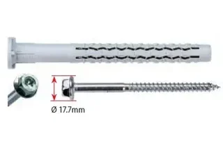 Tassello in nylon universale GX-L con vite zincata a testa esagonale - fissaggio prolungato 970