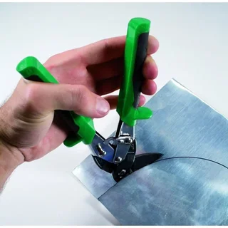 Cesoie a lame sfalsate EDMA 35 mm taglio dritto 90° lamiera metallica - 012755