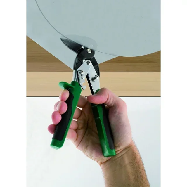 Cesoie a lame sfalsate EDMA 35 mm taglio dritto 90° lamiera metallica - 012755