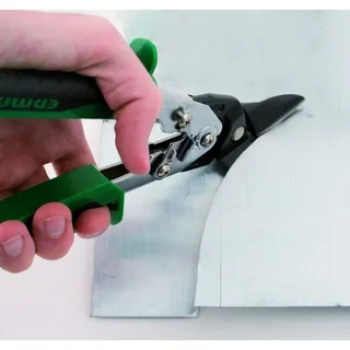 EDMA Passe-Franc Sheet Metal Shears - Straight Cut 35mm - Professional Metal Cutting Tool
