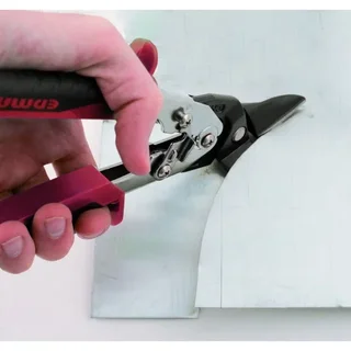 Cesoia per lamiera EDMA Passe-Franc taglio sinistro 35 mm inox 0,9 mm