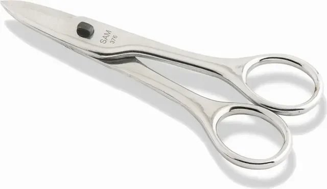 Professional telegrapher scissors SAM OUTILLAGE 376 - 150mm with integrated wire cutter