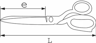 Universal Scissors 210 mm SAM OUTILLAGE 375-A-2 for Right-Handed Users