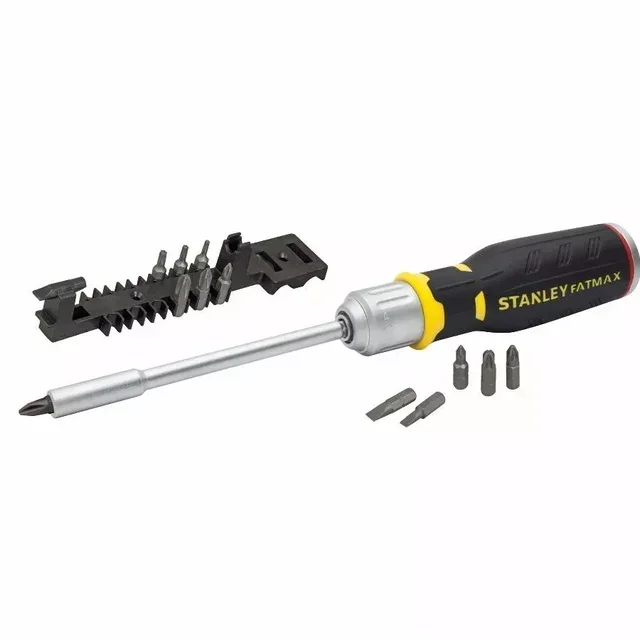 Umschaltknarre 40 Zähne + 12 Bits Schlitz Phillips Pozidriv Torx Stanley FMHT0-62690