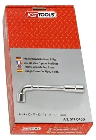 Clé à pipe débouchée 6x6 pans 120mm KS TOOLS 517.04