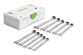 Jeu de 10 clés à cliquet FESTOOL 8-17 mm dans Systainer³ S 76 - Référence 578117