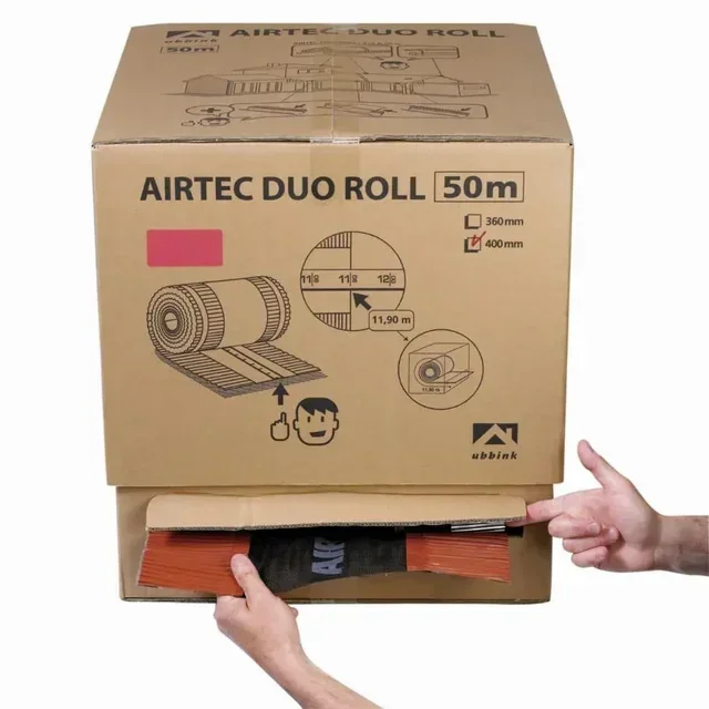 Closoir faîtage Airtec Duo Roll UBBINK 50m Ocre - ventilation toiture