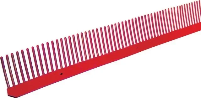 Closoir peigne 85mm rouge brique protection toiture ondulée 1m
