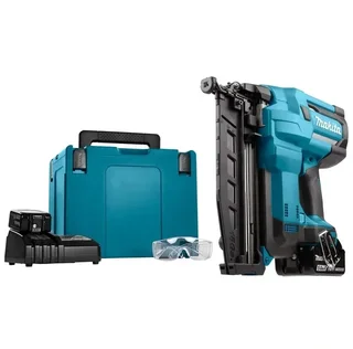 Makita DBN600RTJ 18V Stauchkopfnagler 16Ga 64mm mit 2x 5Ah Akkus Ladegerät MakPac Koffer