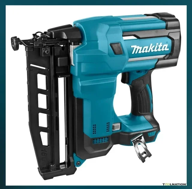 Makita DBN600RTJ 18V Stauchkopfnagler 16Ga 64mm mit 2x 5Ah Akkus Ladegerät MakPac Koffer