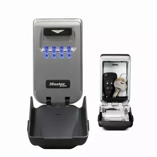 Master Lock 5425EURD Wandmontierter Schlüsseltresor mit integrierter LED-Hintergrundbeleuchtung für sicheren Schlüsseltausch