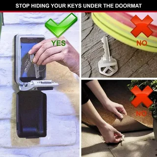 Master Lock 5425EURD Wandmontierter Schlüsseltresor mit integrierter LED-Hintergrundbeleuchtung für sicheren Schlüsseltausch