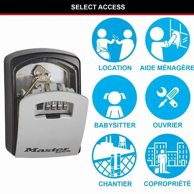Master Lock 5403EURD Schlüsseltresor XL Wandmontage Hochsicherheit