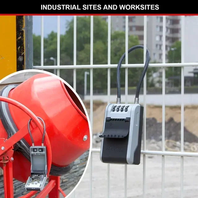 Coffre à clés Master Lock 5482EURD avec armeau flexible et combinaison 4 chiffres