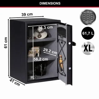 Coffre-fort électronique MASTER LOCK 61L - Grande capacité sécurisée T6-331ML