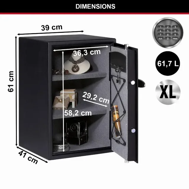 Coffre-fort électronique MASTER LOCK 61L - Grande capacité sécurisée T6-331ML