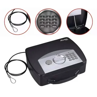 Coffre-fort portable Master Lock P008EML - Serrure électronique compacte pour smartphone et objets de valeur