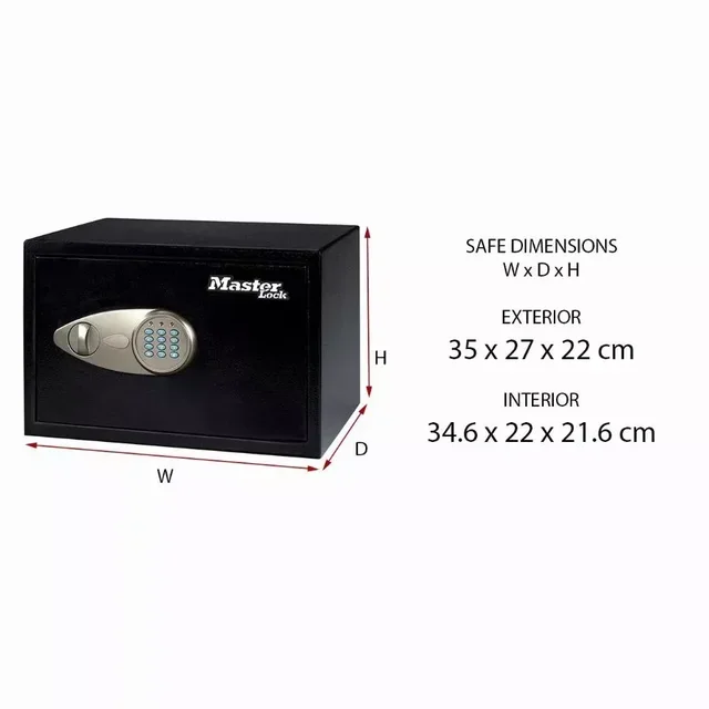 Coffre-fort électronique Master Lock X055ML 16L à combinaison digitale
